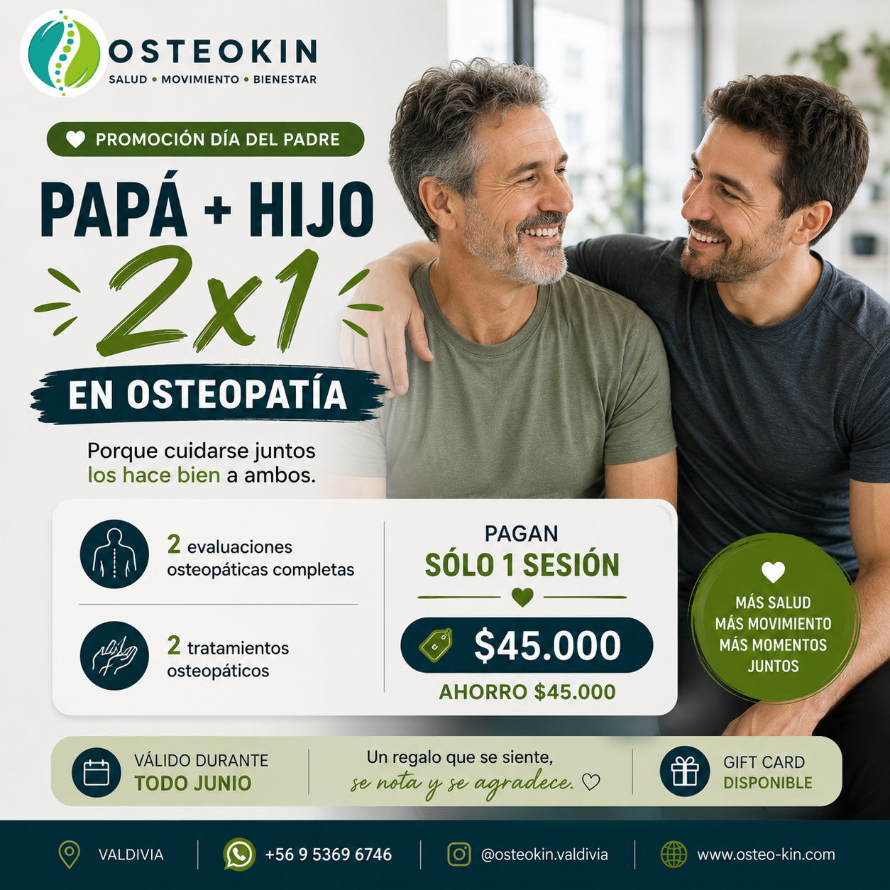 Promoción día del Padre 2x1